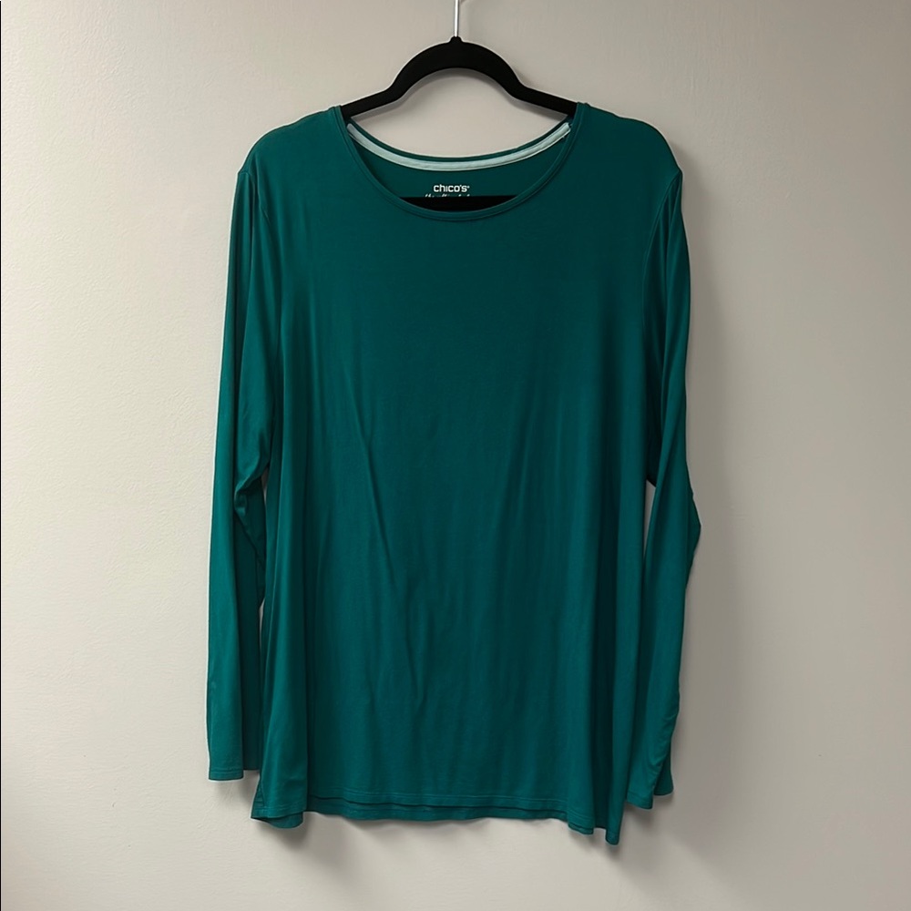 Chico's Teal Ultimate Tee